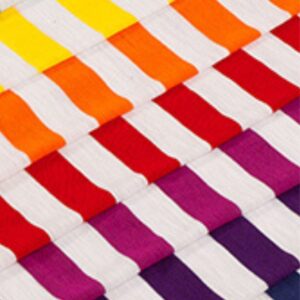 Striped Slub Viscose